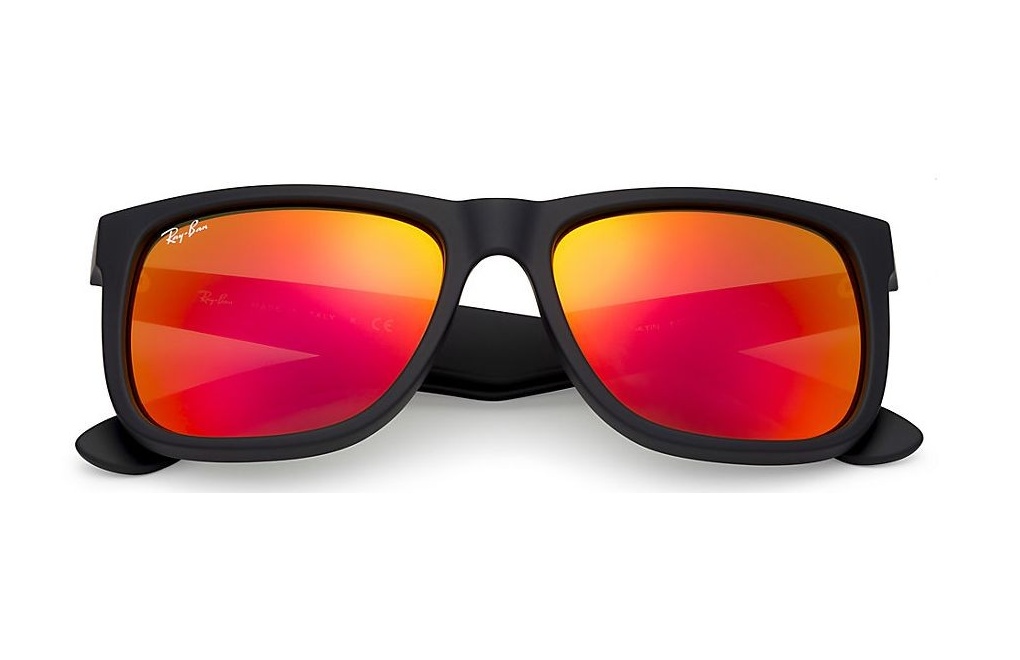 Okulary przeciwsłoneczne Ray-Ban 4165 JUSTIN kolor 622/6Q rozmiar 55