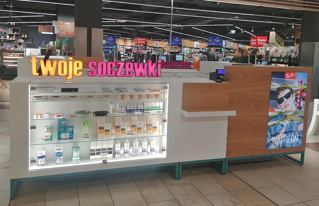 Sklepy stacjonarne Twoje Soczewki Warszawa,Centrum Handlowe 